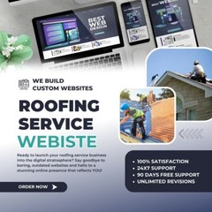 CUSTOM ROOFING SERVICE WEBSITE DESIGN – Modern, Professional & Responsive