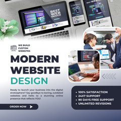 CUSTOM WEBSITE DESIGN – Modern and Responsive Lead Generating WordPress Website