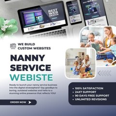 CUSTOM NANNY SERVICE WEBSITE DESIGN – Modern, Professional & Responsive